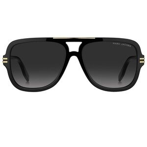 Marc Jacobs Black and Gray Acetate Sunglasses